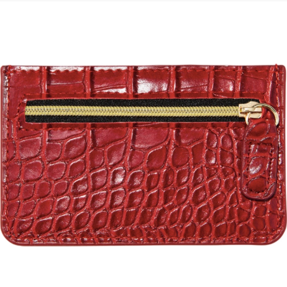 NEW! B-Low The Belt Croc Card Case